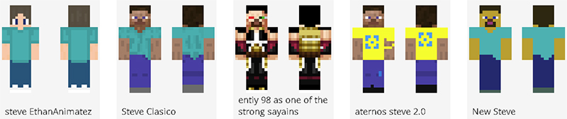 popular minecraft skins